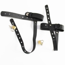 Leather High-Heeled Shoes Locking Belt Binder Ankle Cuff Binding Restraint Strap High-Heeled Shoes price