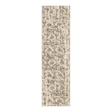 2'x7' Eliot Geo Runner Rug Tan/Beige/Gray - Threshold: Traditional Geometric Runner price