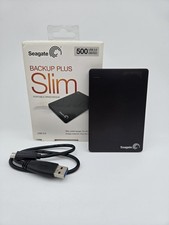 Seagate Backup Plus Slim 500GB Portable External Hard Drive – New in Box Portable Hard Drives price