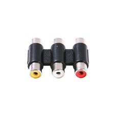 Dual 3-RCA Jack Female to Female AV In-line Joiner Adapter Connector Extension RCA Cable price