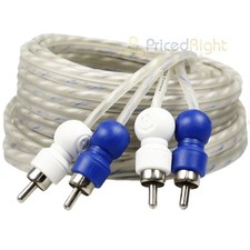 2 Channel RCA Cable 17 Ft Twisted Wire Audio Cables Interconnect Blue White RCA Cable price