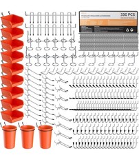 Incly 330 Pcs Upgraded Pegboard Accessories Organizer Kit, 1/8” And 1/4” Board Ironing Boards and Accessories price