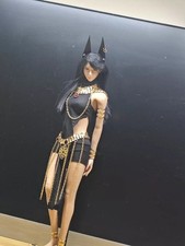 1/6 Female Black Clothes Ears Chain Jewelry Set For 12"PH HOT Action Figure Body Body Chain price