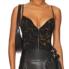 WeWoreWhat Bamboo Print Corset Top - Size 8 Women's Corset price