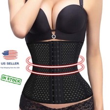Women's Waist Trainer Tummy Control Waist Cincher Adjustable Corset (3 Row Hook) Women's Corset price