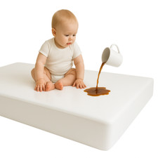 Fitted Crib Mattress Cover Vinyl 28"x52" Waterproof Baby Bed Protector Standard Baby Mattress Protector price