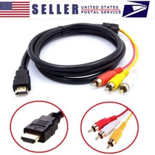 1080P HDMI Male to 3 RCA S-video AV Audio Cable Cord Adapter for TV HDTV DVD US Video Cable price