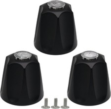 Brushed Black Shower Knob Replacement Set of 3 Bathtub Faucet Handles Inclu... Shower Set price