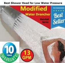 Best Shower Head for Low Water Pressure  * Modified 13 GPM  Rain Water Drencher! Shower Set price