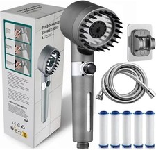 High Pressure Handheld Shower Head Set With 5 Filters 1.5m Hose Bathroom Sprayer Shower Set price