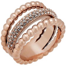 Swarovski Women's Ring Click Crystals and Bubble Triple Strand, Size 8 5143795 Swarovski Ring price