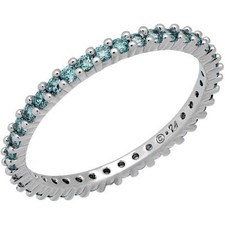 Swarovski Women's Ring Vittore Rhodium Plated Blue Crystal Pave, Size 9 5221404 Swarovski Ring price