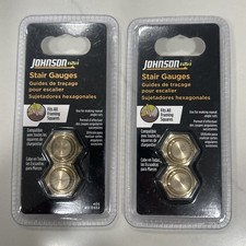 Set Of 4 Johnson Level 405 Stair and Rafter Gauge Clamps fit all Framing Squares Set Square price