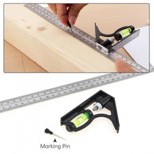 12"/300mm Combination Square Set Woodworking Carpentry Ruler Level Angle Measure Set Square price
