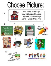 30 Teacher / School Personalized Address Labels School Label price