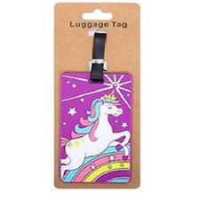 Unicorn Travel Luggage Tag -Travel School Name ID Suitcase Label Luggage Tag Bag School Label price