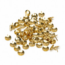 150 Push Pins Drawing Thumb Tacks Gold Map Office School Stationery Note Brass Pins & Thumbtacks price