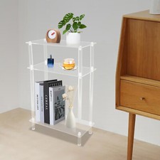 Acrylic Narrow Side Table，7" Wide Skinny Nightstand/Bedside，Slim Small End Table Baby Room Nightstand price