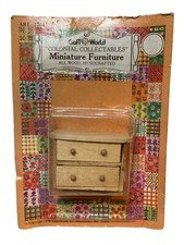 Dollhouse Furniture Craft World Wood Dresser Nightstand Colonial BRAND NEW Baby Room Nightstand price