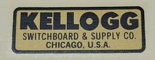 Kellogg Switchboard & Supply Co. Chicago, USA WATER DECAL Phone western antique Phone Switchboards price