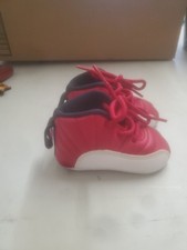 NIKE Air Jordan Retro 12 Red/White 1C Baby Booties Soft Crib Shoes Baby Booties price