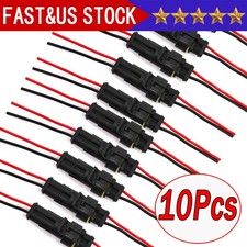 10PCS 2Pin Way Car Waterproof Male Female Electrical Connector Plug Wire Kit Set Connector price