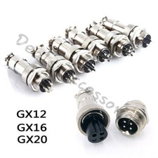 GX16/GX20/GX12 Aviation Plug Male&Female Wire Panel Metal Connector 2/3/4/5/6Pin Connector price