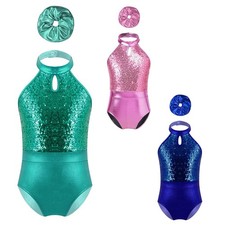 Kids Girls Bodysuit Jumpsuit Outfit Style Leotards Competitions Performance Girls' Bodysuit price