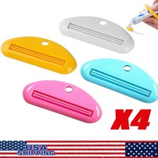 Plastic Tube Squeezer Toothpaste Dispenser Holder Rolling Bathroom Extract Toothbrush Holder price