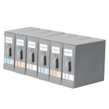 Bed Sheet Organizers and Storage - Foldable Sheet Holder, Linen 6 Pack Grey Bedroom Set price