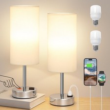 Bedside Table Lamps for Bedroom Set of 2 - Touch Lamp for Nightstand with USB-A+ Bedroom Set price