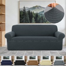 1/2/3/4 Seater Jacquard Sofa Slipcover Elastic Couch Covers Dustproof Protector Sofa & Couch Cover price