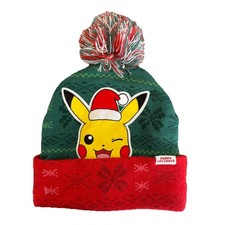 Kids Pokémon Pikachu Happy Holidays Beanie/Toque Officially Licensed Kids' Beanie price
