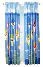 Baby Shark Kids Room Window Curtain Panels Drapes Set, 82 in x 63 in Baby & Kids' Room Set price