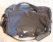 Nike Duffle Bag Black Gray White Unisex Men's Sports Training 10"H x 14"W x 24"L Unisex Sports Bag price
