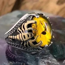 Silver-Tone Handmade Jewelry Black Men's Ring All Size Fashion Ring Men's Ring price