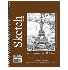 30 Sheets 8.5" X 11" Side Bound Spiral Premium Sketch Book Drawing Paper price