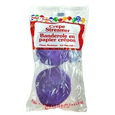 PURPLE PARTY STREAMERS CREPE PAPER 2 Rolls/Pack Total 140 Feet Crepe Paper price