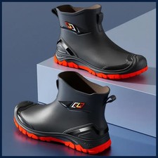 Men Workwear Outdoor Waterproof Anti-Slip Rubber Boots Flat Sole High Quality Boots (Outdoor) price
