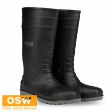 Traditional Black Safety Outdoor Antislip Antistatic Work Gum Boots Gumboots Boots (Outdoor) price