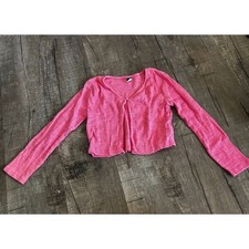 Old Navy Girls Size M 8 Pink Long Sleeve Cardigan Top Lightweight Casual Girls' Cardigan price