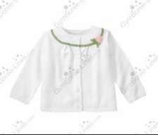 Gymboree Girls Cardigan Long Sleeve Size 18-24 Months Ribbon Tulip White Cute Girls' Cardigan price