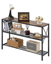 VEVOR Narrow Console Sofa Table Couch Table 3-Tier for Entryway & Living Room Console Furniture price