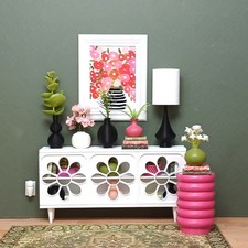 🌸white CABINET console DOLL FURNITURE credenza LIVING ROOM 1/6 scale for BARBIE Console Furniture price