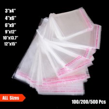 Clear Self Sealing Cellophane Bags Cello Tape Peel Plastic Poly Bags Reusable US Cellophane Tape price