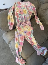 Little Sleepies Pink Floral Print 2-Piece PJ Top Set Size 5/6 Girls' Pajamas price
