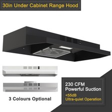 24/30/36 inch Under Cabinet Range Hood Stainless Steel 280CFM Stove Vent w/LED Range Hoods price
