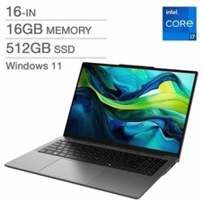 Acer Gateway Laptop - 16" WUXGA i7-1255U 16GB DDR5 512GB SSD Micro SD Card W11 Laptop price