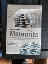 Samson Meteorite Computer Recording USB Condenser Microphone Silver Magnetic Mnt Computer Microphone price