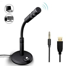 USB Desktop Microphone 3.5mm Omnidirectional PC Laptop Computer Mic for Computer Computer Microphone price